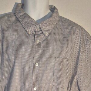 JACHS New York Dress shirt, white-blue-red small X design in size 2XL